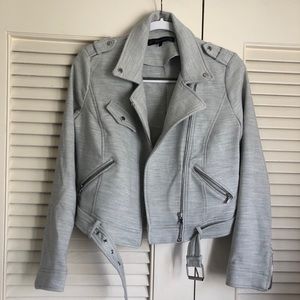 Zara Trafaluc | Grey Knit Motorcycle Jacket